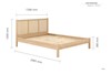 Croxley Oak Rattan Bed