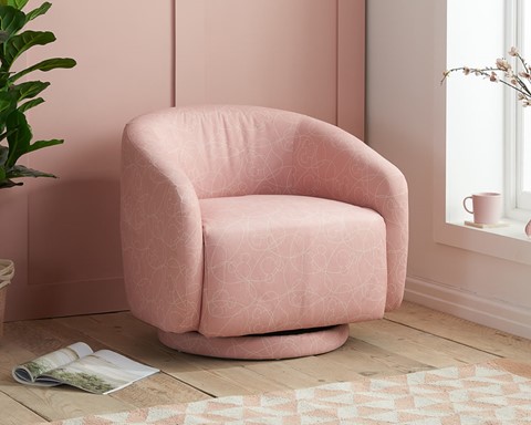 Mickey Doodle Accent Swivel Chair