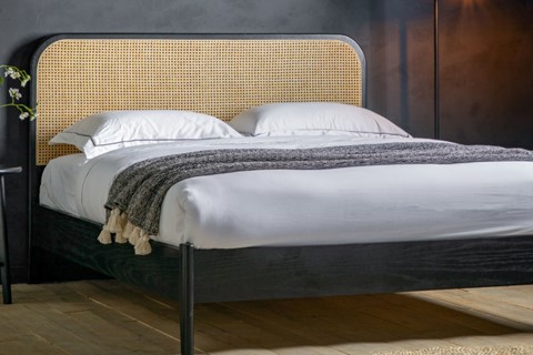 Flora Rattan 4'6'' Double Bed Frame