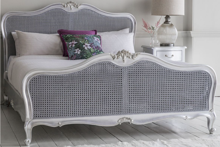 Ivy Rattan Wooden Bed Frame