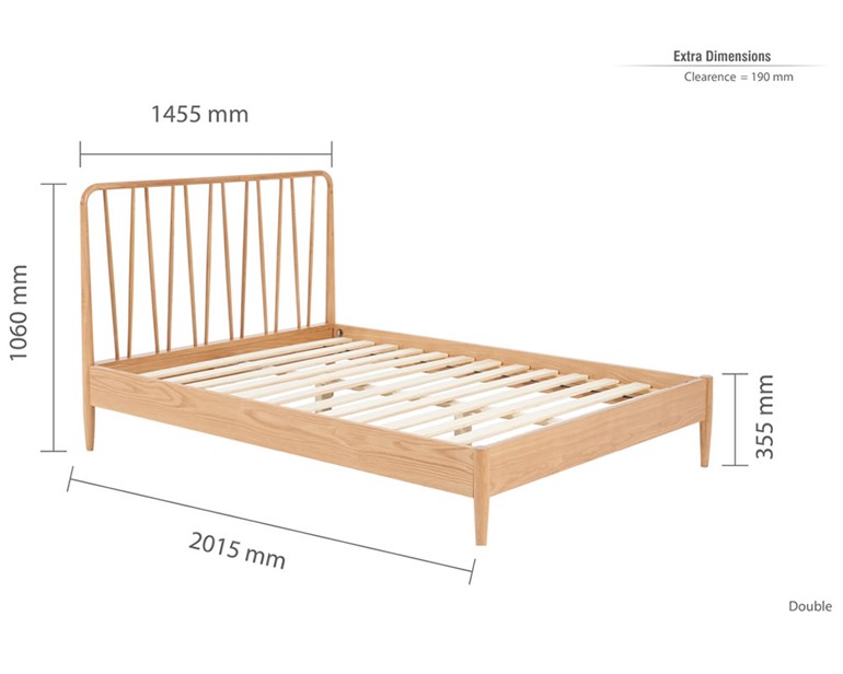 Jesper Wooden Bed Frame