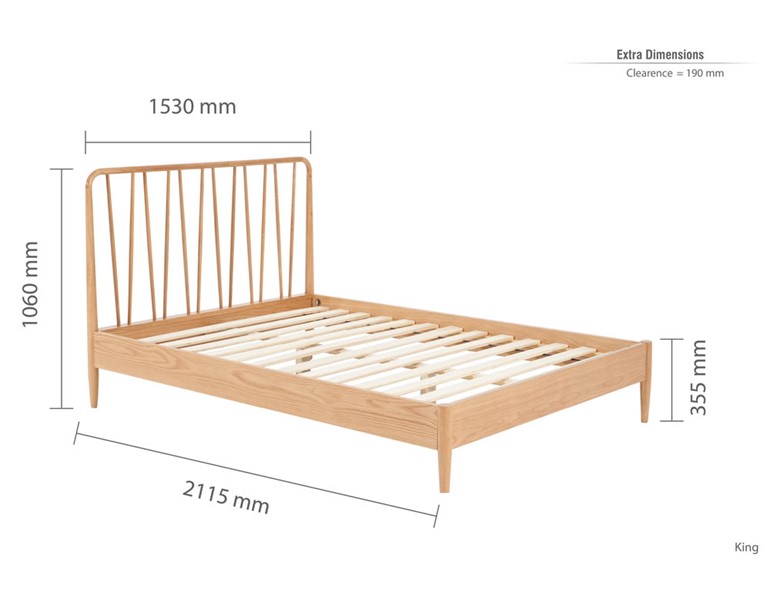 Jesper Wooden Bed Frame