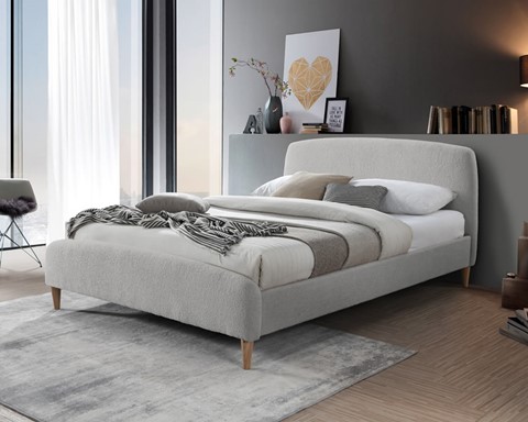 Otley Fabric Bed Frame - 4'6''  Double Dove Grey 