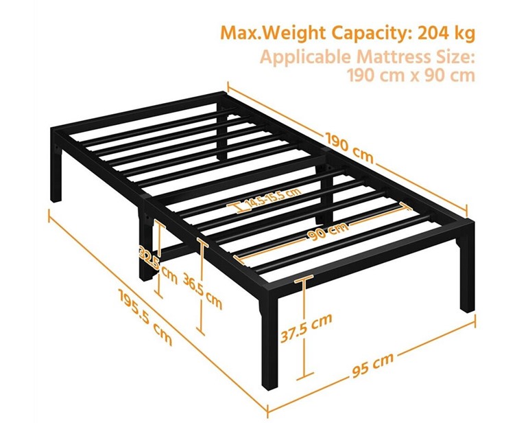 Levy Metal Platform Bed