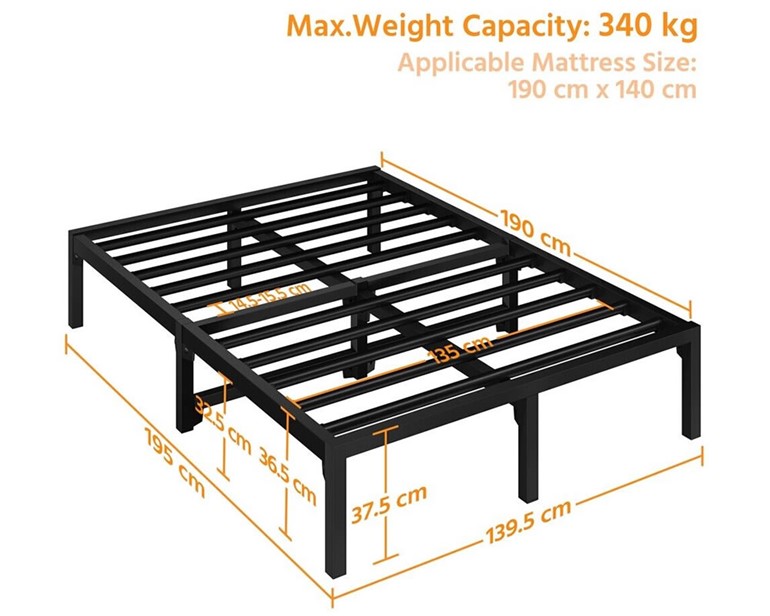 Levy Metal Platform Bed