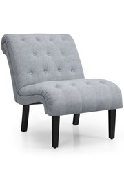 Brianna Light Grey Linen Accent Chair