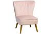 Shell Velvet Bedroom Accent  Chair