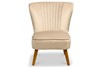 Shell Velvet Bedroom Accent  Chair