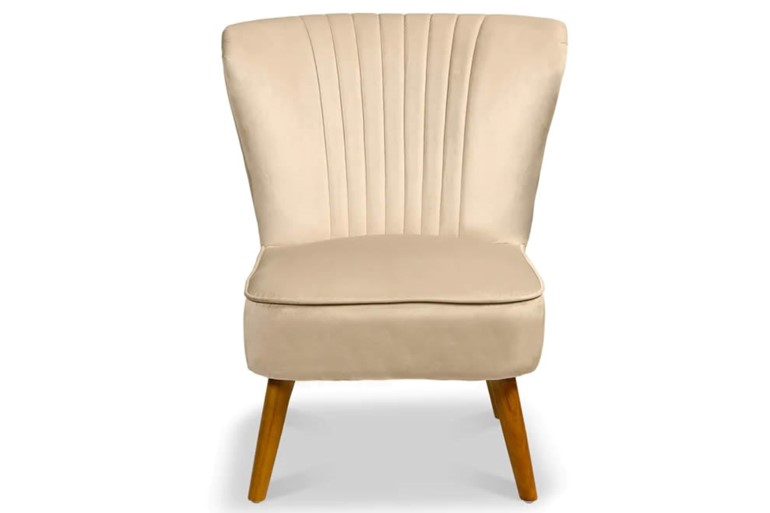 Shell Velvet Bedroom Accent  Chair