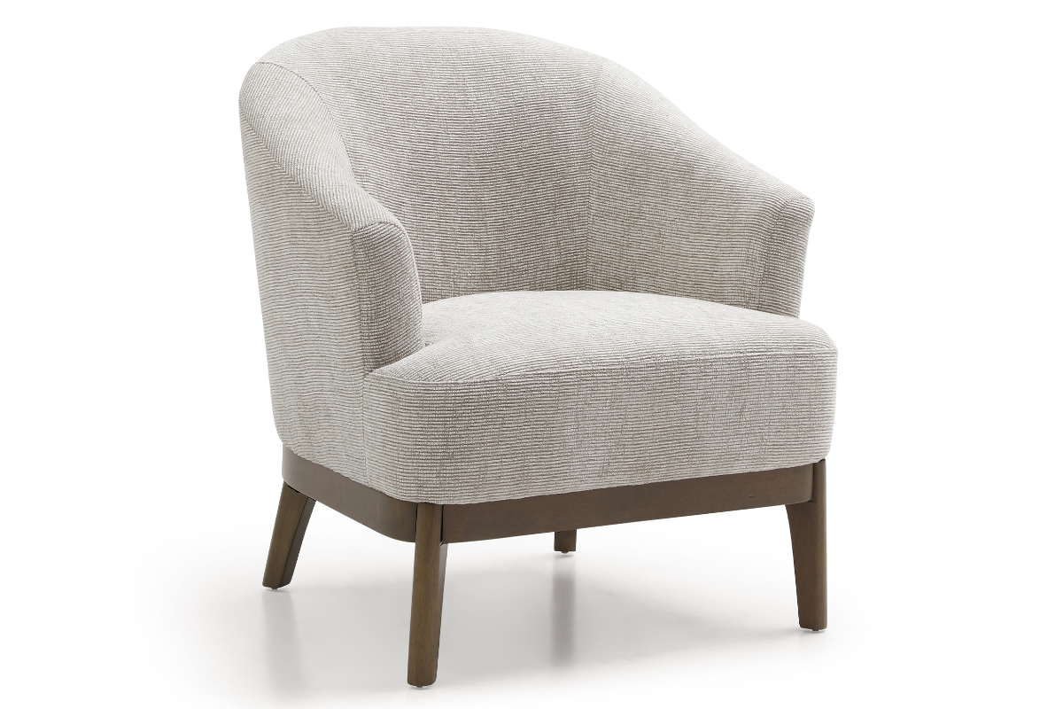 View Ella Occasional Lounge Tub Chair Scandi Retro Design Soft Touch Polyester Fabric Hardwood Robust Frame Deeply Padded Seat Backrest information