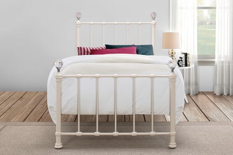 Jessica Cream Metal Bed Frame