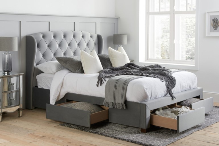 Hope Fabric Storage Bed