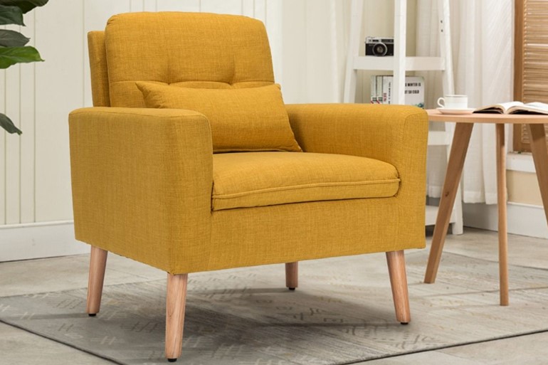 Langley Linen Accent Armchair