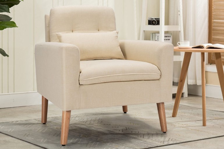 Langley Linen Accent Armchair