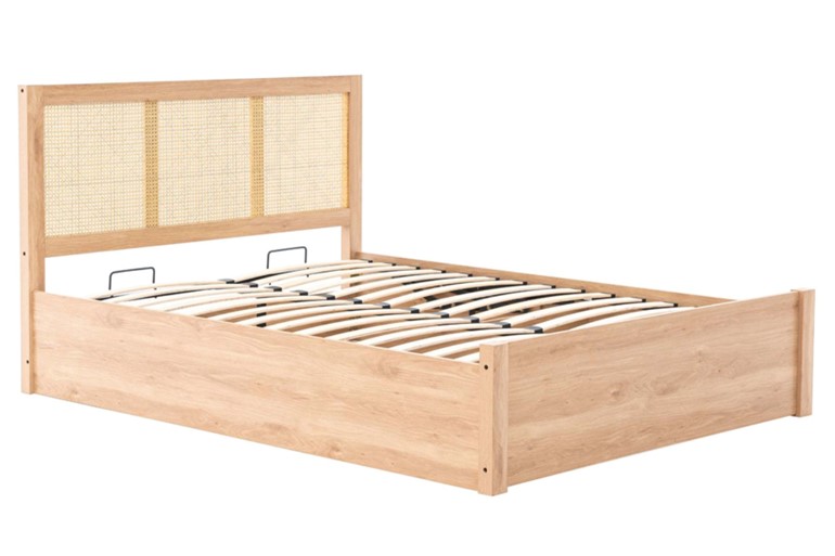 Croxley Oak Rattan Ottoman Bed