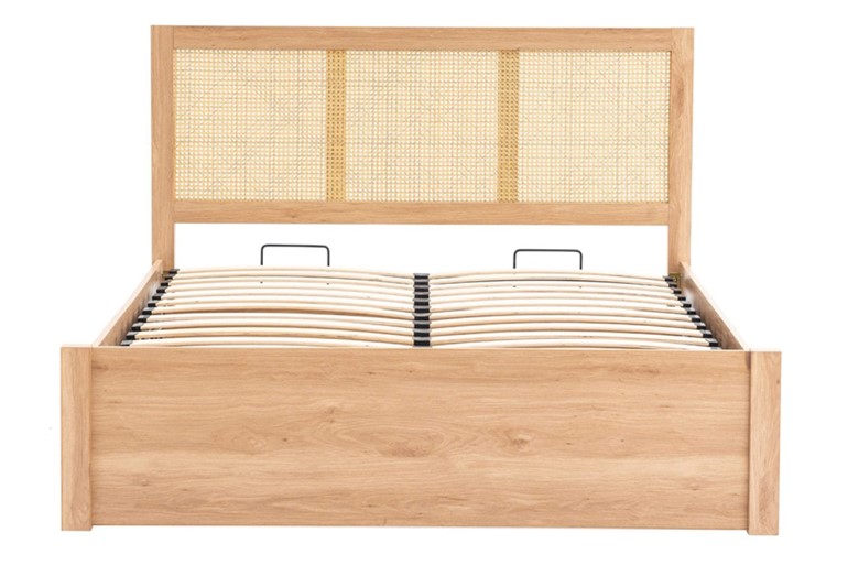 Croxley Oak Rattan Ottoman Bed