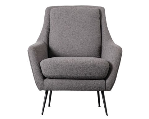 Brompton Dark Grey Fabric Armchair
