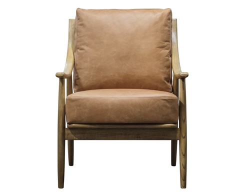 Reliant Brown Leather Armchair
