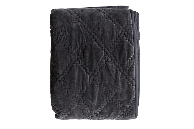 Quilted Diamond Fabric Bedspread