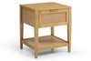 Ezra 1 Drawer Rattan Bedside Table