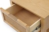 Ezra 1 Drawer Rattan Bedside Table