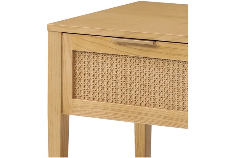 Ezra 1 Drawer Rattan Bedside Table