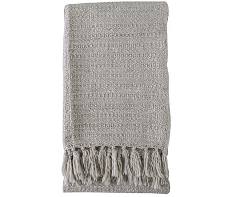 Acrylic Textured Throw - Natural 