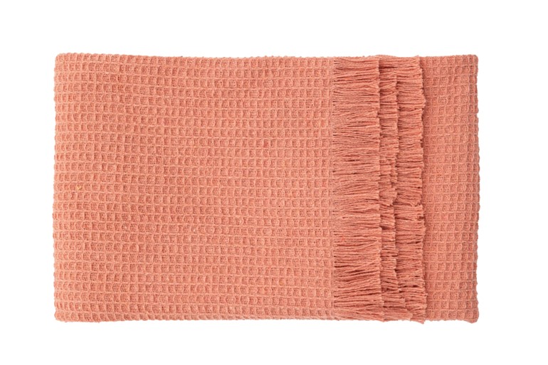 Arkose Blush Waffle Throw