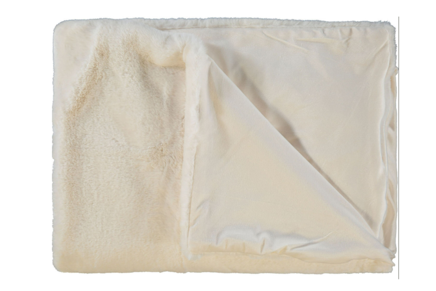 View Cream Soft Touch Cosy Rolled Flannel Fleece Throw 1800 x 1400mm Ideal For Beds Or Sofas Stitched Piped Edging Adds Texture And Warmth information