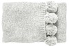 Knitted Pom Pom Throw