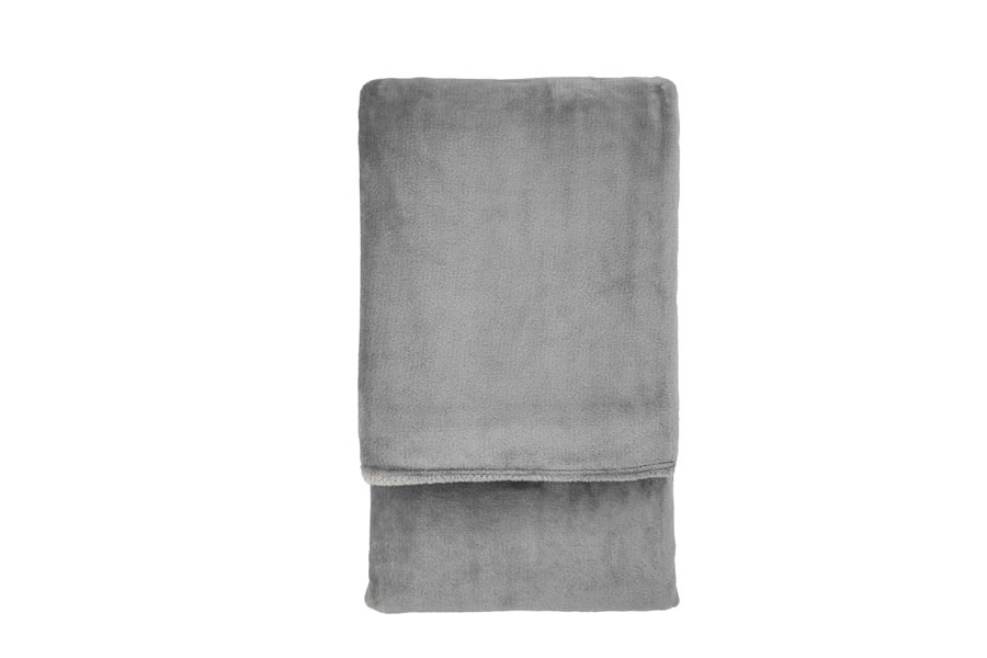 View Grey Santa Fe Super Soft Extra Large Fleece Throw Over 100 Polyester Cosy Soft To Touch Fabric Stitched Piped Edging 2000 x 2200mm information