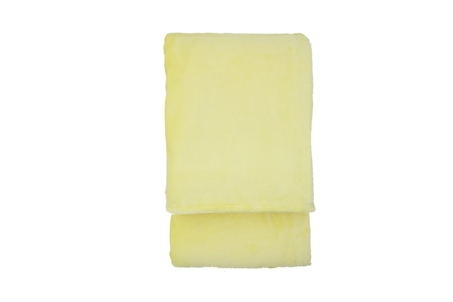 View Lemon Santa Fe Super Soft Extra Large Fleece Throw Over 100 Polyester Cosy Soft To Touch Fabric Stitched Piped Edging 2000 x 2200mm information