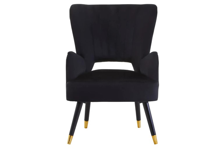 Loretta Velvet High Back Chair