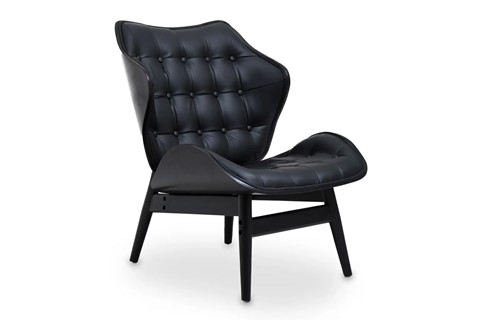 Vinsi Black Leather Chair