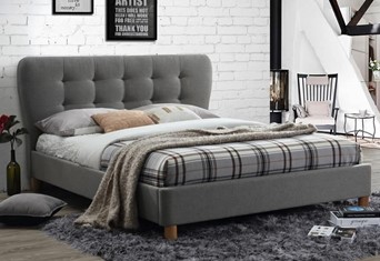 Stockholm Fabric Bed - 5'0'' Kingsize 