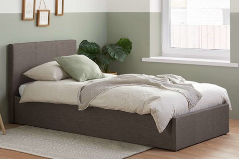 Berlin Fabric Ottoman - 3'0'' Single Grey 