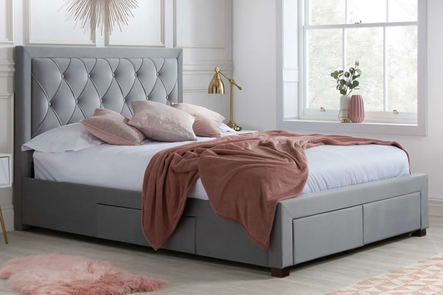 Woodbury Fabric Bed Frame