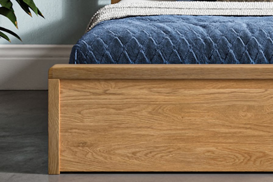 Modena Solid Oak Ottoman