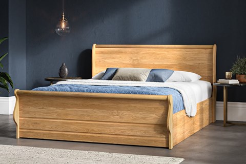 Windsor Solid Oak Ottoman - 5'0'' Kingsize 