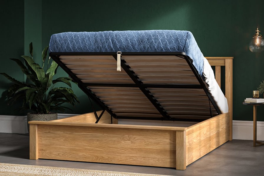 Monaco Solid Oak Ottoman