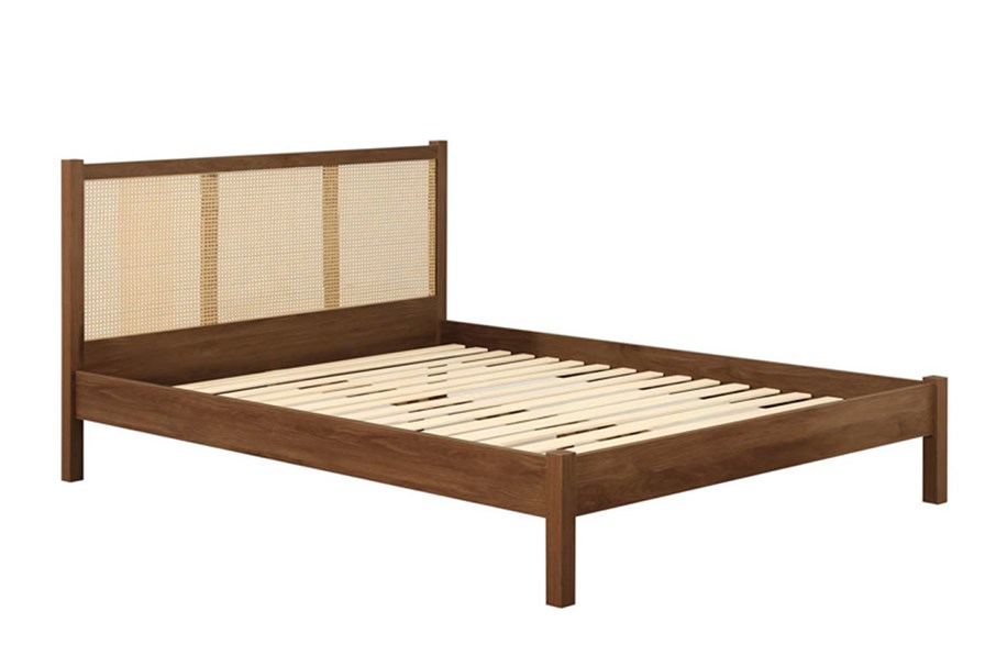 Croxley Oak Rattan Bed