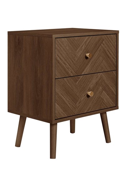 Herringford 2 Drawer Bedside