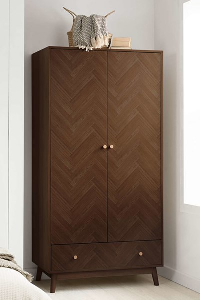 Herringford 2 Door 1 Drawer Wardrobe
