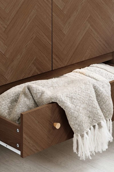 Herringford 2 Door 1 Drawer Wardrobe