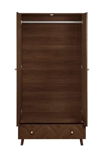 Herringford 2 Door 1 Drawer Wardrobe