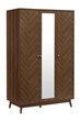 Herringford 3 Door Wardrobe With Mirror