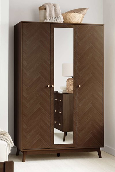 Herringford 3 Door Wardrobe With Mirror