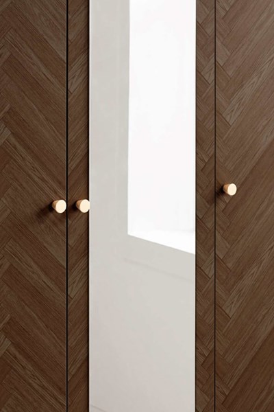 Herringford 3 Door Wardrobe With Mirror