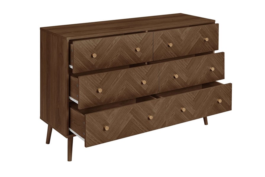Herringford 6 Drawer Wide Chest