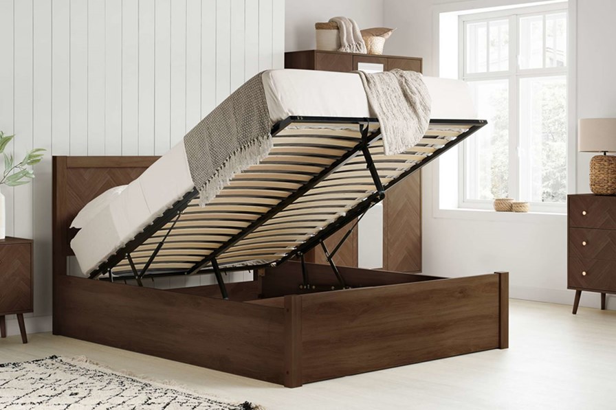 Herringford Wooden Ottoman